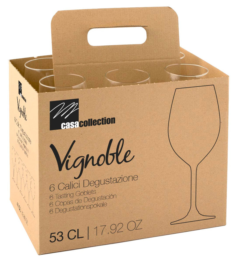 Di.Mo SET 6 PIÈCES. VIGNOBLE VERRES À VIN ROUGE 53 CL