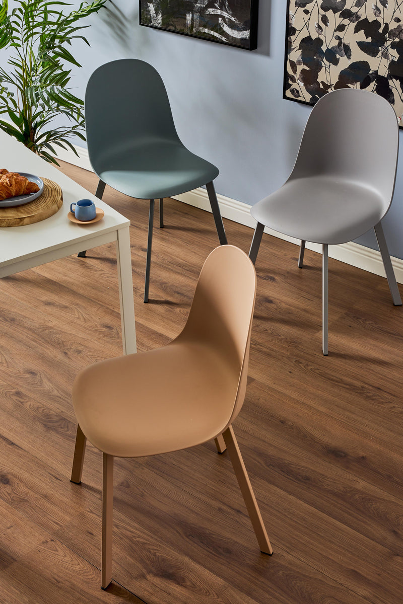 Chaise Mael Dimo en PP Bleu Aviateur Clair