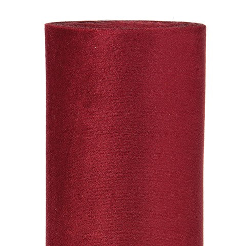 Piovaccari Runner Velvet Chic Bordeaux 48x180 cm – Chemin de table en velours élégant pour décorations de Noël et décoration d'intérieur