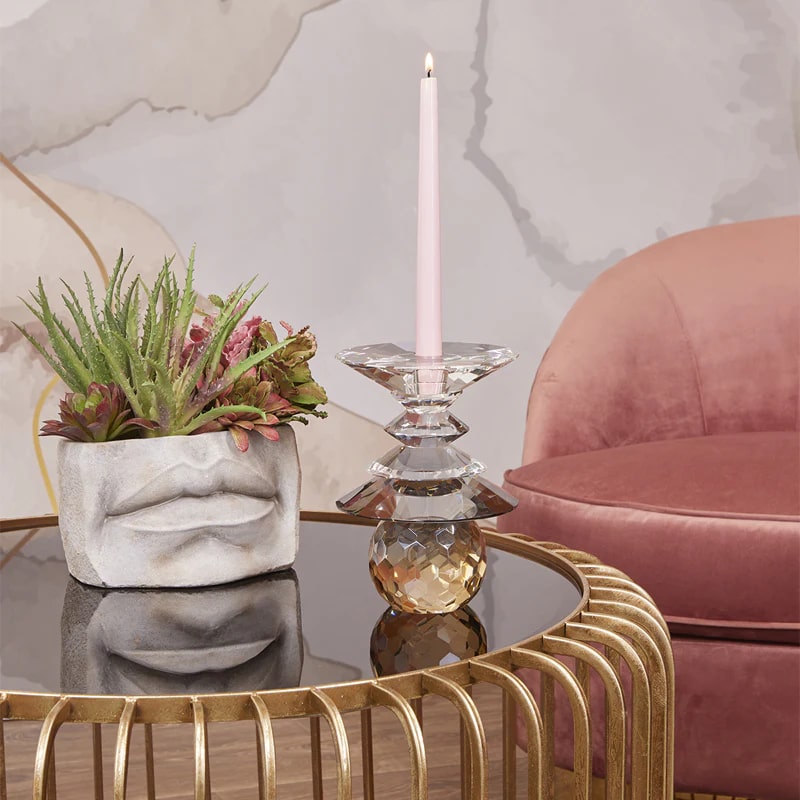 Vase en ciment EDG Enzo De Gasperi Lèvres H 13,5 cm L 21 cm L 12,5 cm Gris