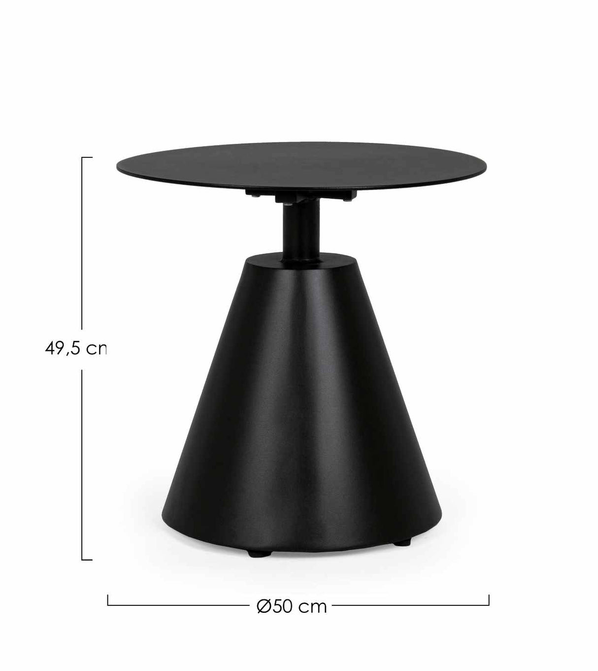 bizzotto bizzotto tavolino aloha d 50 cm h 495 cm nero ean 8051836271098