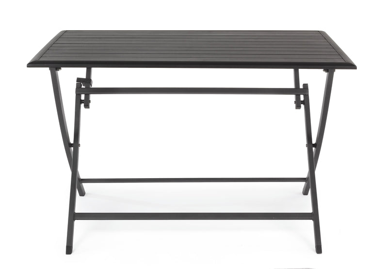 Table pliante rectangulaire Bizzotto Elin 110 x 70 cm anthracite