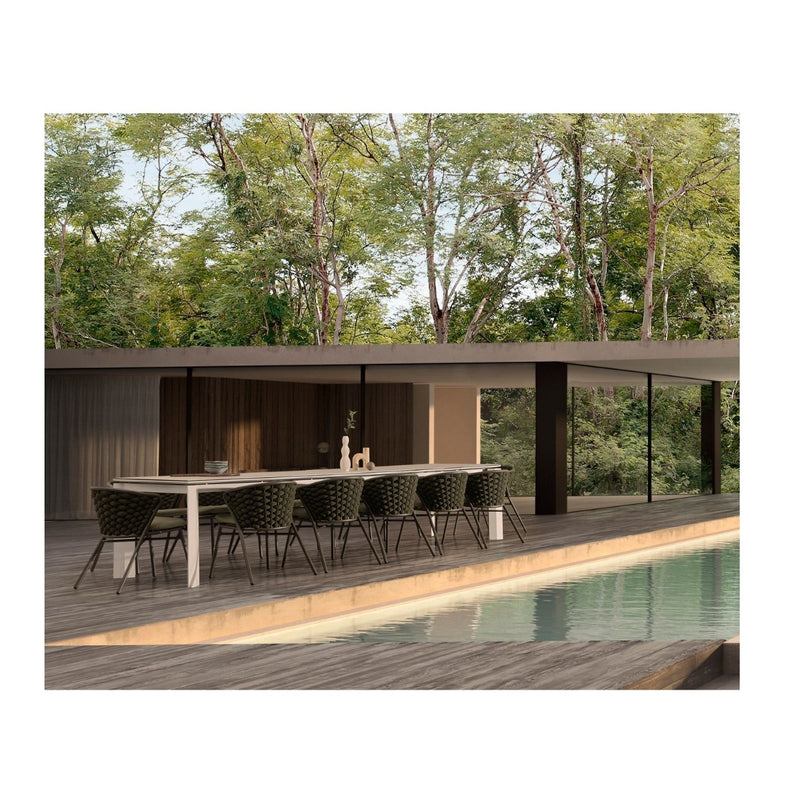 Bizzotto Table Extensible Otavio Rectangulaire 220 - 280 - 340 x 95 Cm Blanc