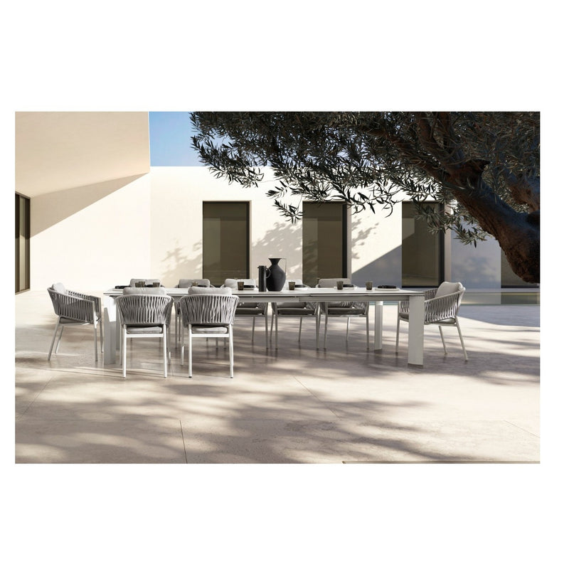 Bizzotto Table Extensible Otavio Rectangulaire 220 - 280 - 340 x 95 Cm Blanc