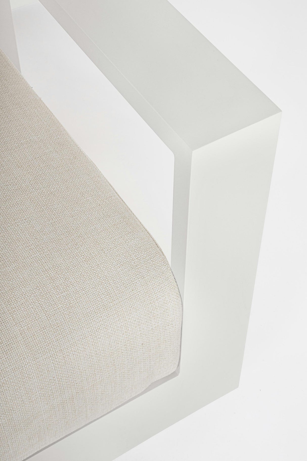 Ensemble de salon Bizzotto Moses 4 éléments blanc vapeur