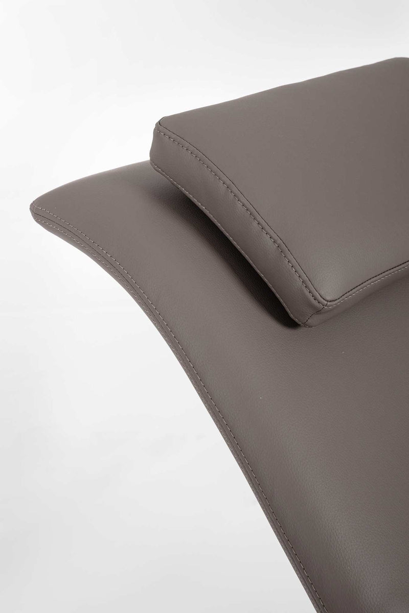Bizzotto Chaise Longue Vermont Pu Paloma Gris