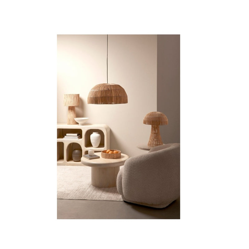 Fauteuil Bizzotto Tecla avec Accoudoirs Naturel