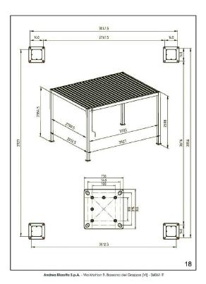 bizzotto bizzotto pergola ocean 3 x 4 mt antracite ean 8051836466883