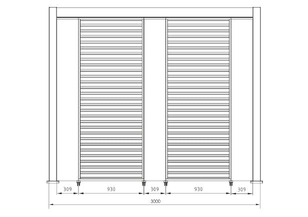 bizzotto bizzotto pergola ocean 3 x 4 mt antracite ean 8051836466883