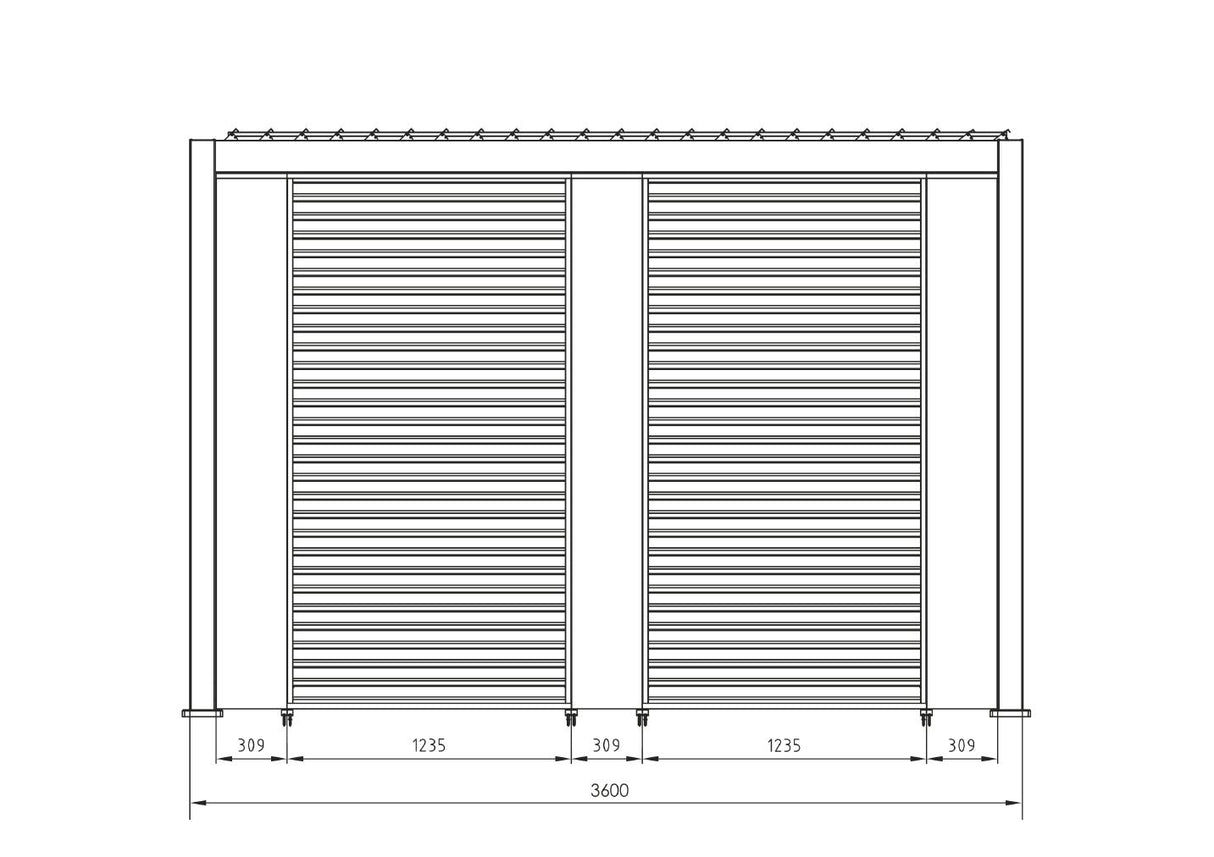 bizzotto bizzotto pergola ocean 3 x 6 mt bianco ean 8051836480018