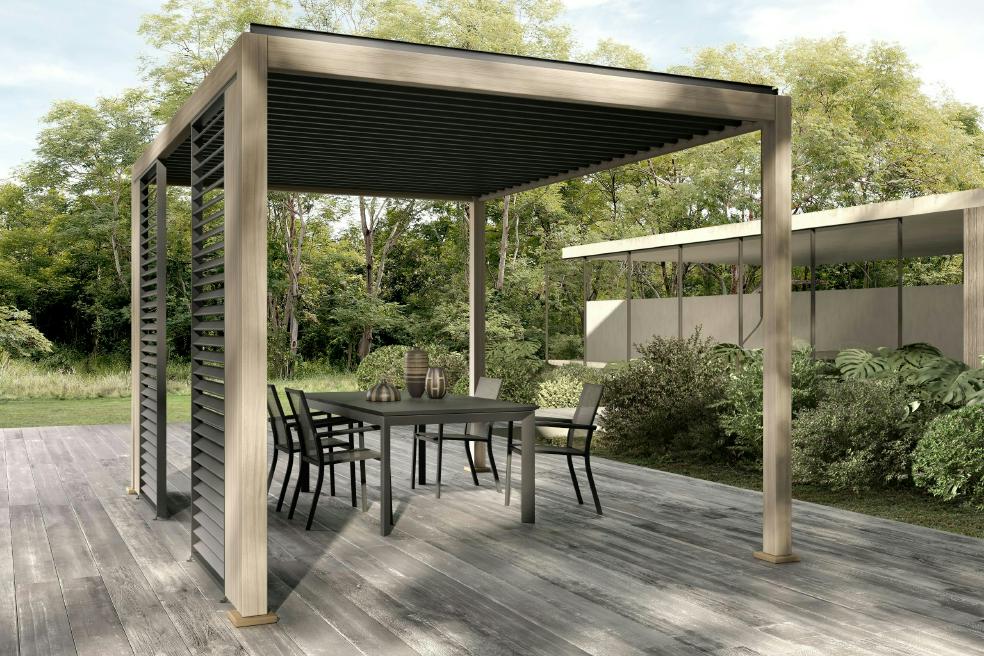 bizzotto bizzotto pergola ocean 3 x 4 mt natural antracite ean 8051836480049