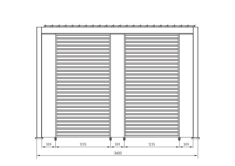 bizzotto bizzotto pergola ocean 36 x 6 mt natural antracite ean 8051836480056