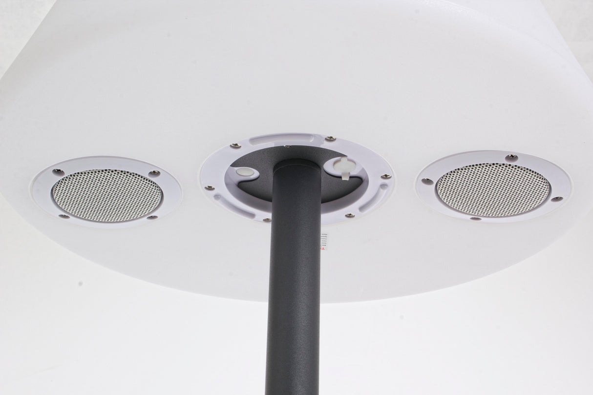 bizzotto bizzotto piantana solar led speaker h 170 cm pe nero ean 8051836219557