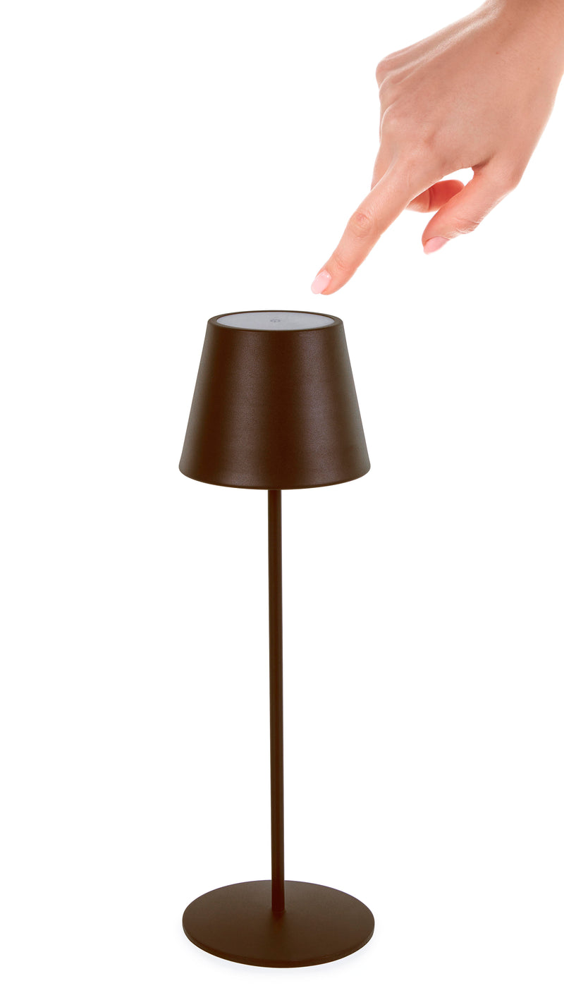 bizzotto bizzotto lampada tavolo etna h 38 cm led marrone ean 8051836453562