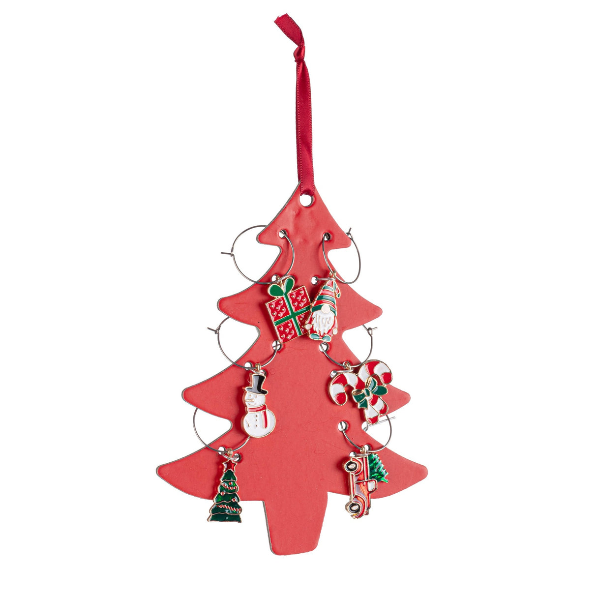 Bizzotto Set 6 Segnaposto Calice Atena Assortiti Decorazioni Natalizie per Tavola
