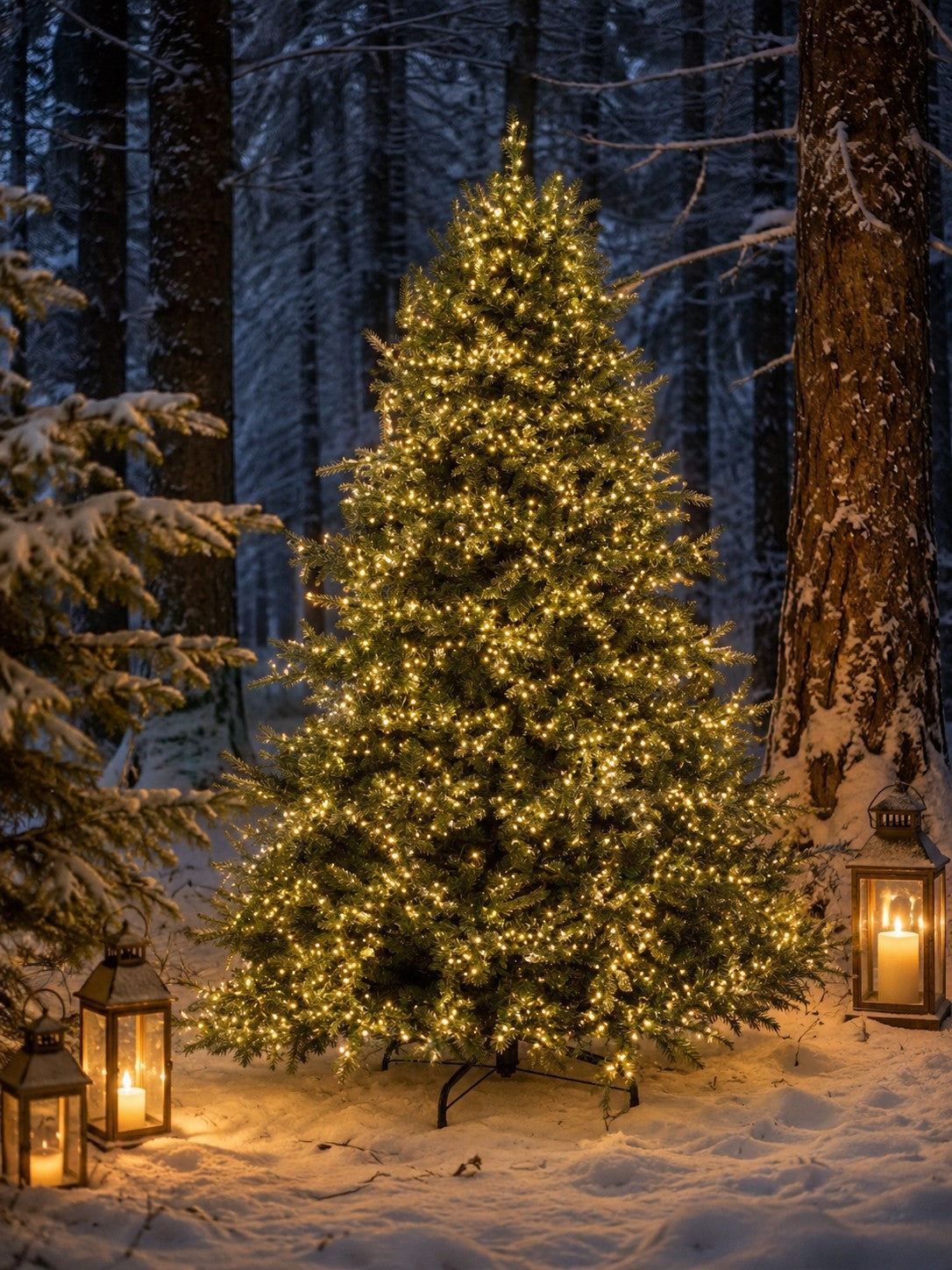 Bizzotto Albero di Natale Ritter H 240 cm con 4711 Rami e 7800 LED