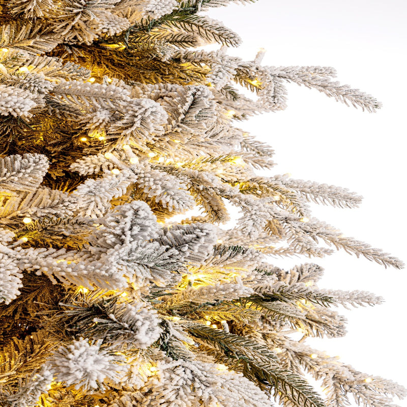 Bizzotto Albero di Natale Ritter Innevato H 270 cm con 6011 Rami e 10000 LED
