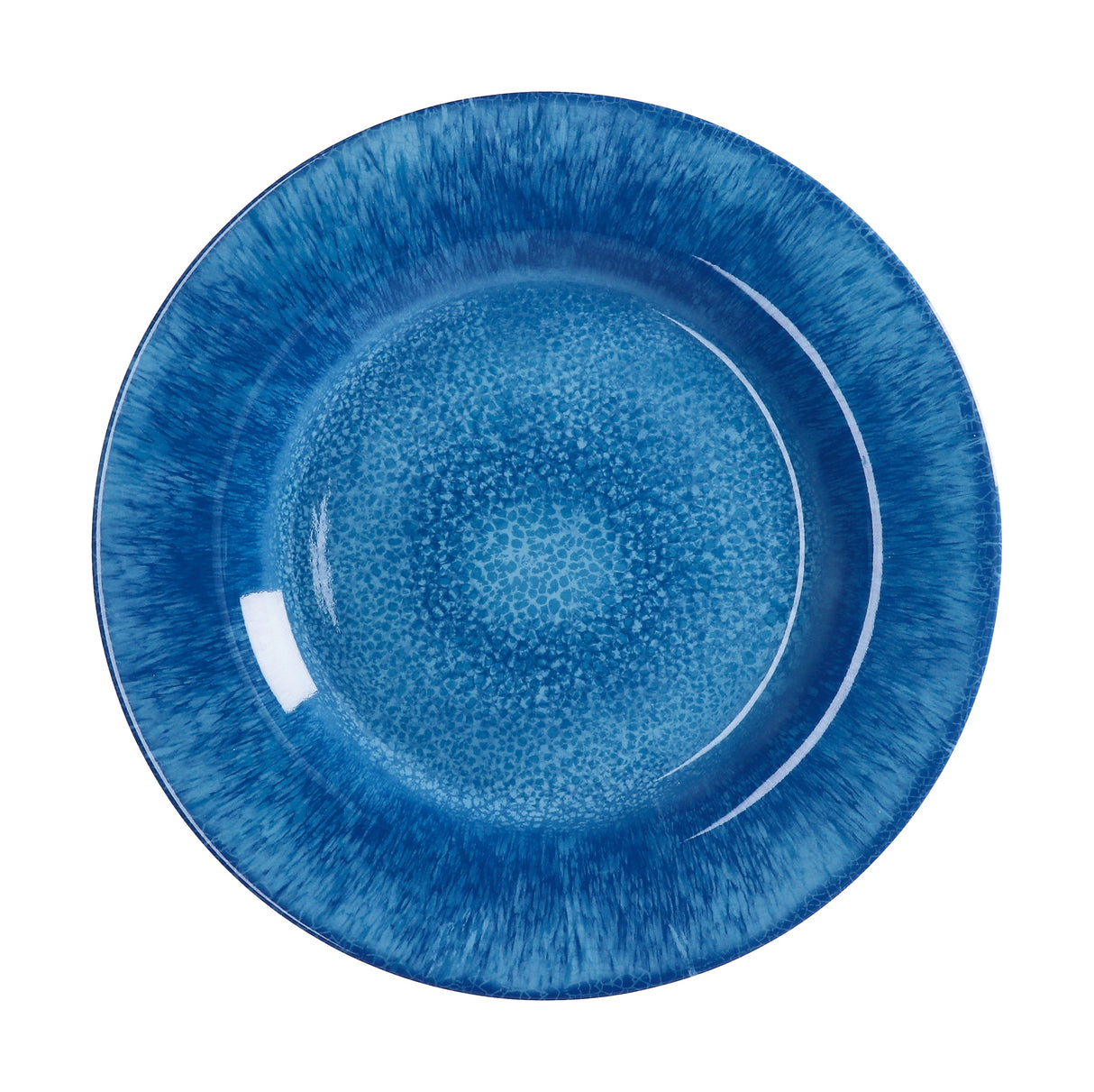 regalo italiano regalo italiano piatto frutta melamina d 22 cm h 2 cm blu ean 8057586001602