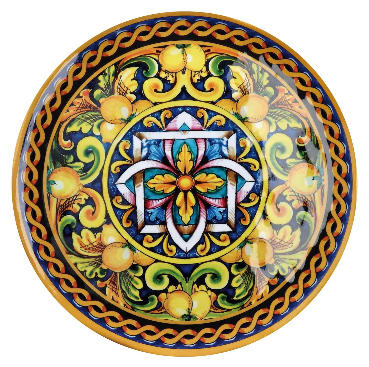 regalo italiano regalo italiano piatto fondo melamina lemon d 22 cm h 45 cm giallo ean 8057586002265