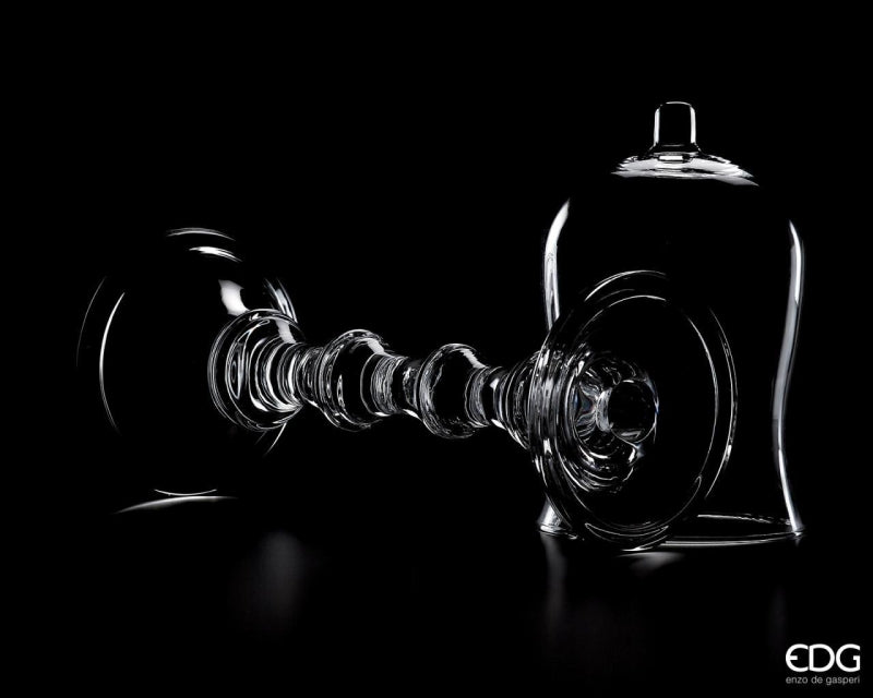 edg enzo de gasperi edg enzo de gasperi poretacandela coppa a innesto h 18 cm d 10 cm natural trasparente ean 8056372036279