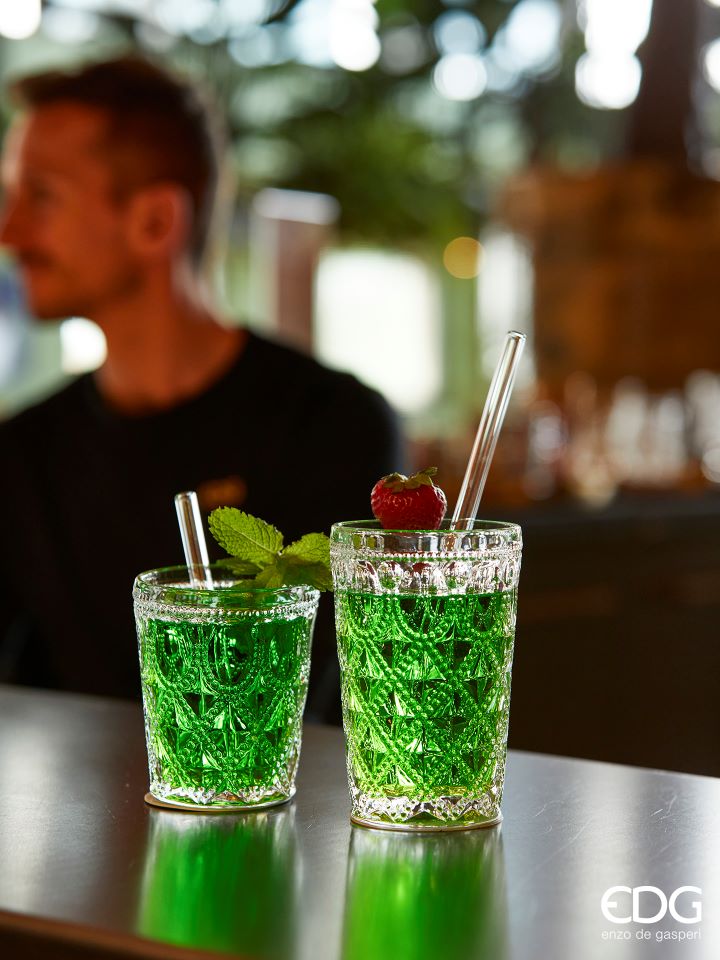 EDG Enzo De Gasperi Deco Glass H13 D8.5 Natural Transparent