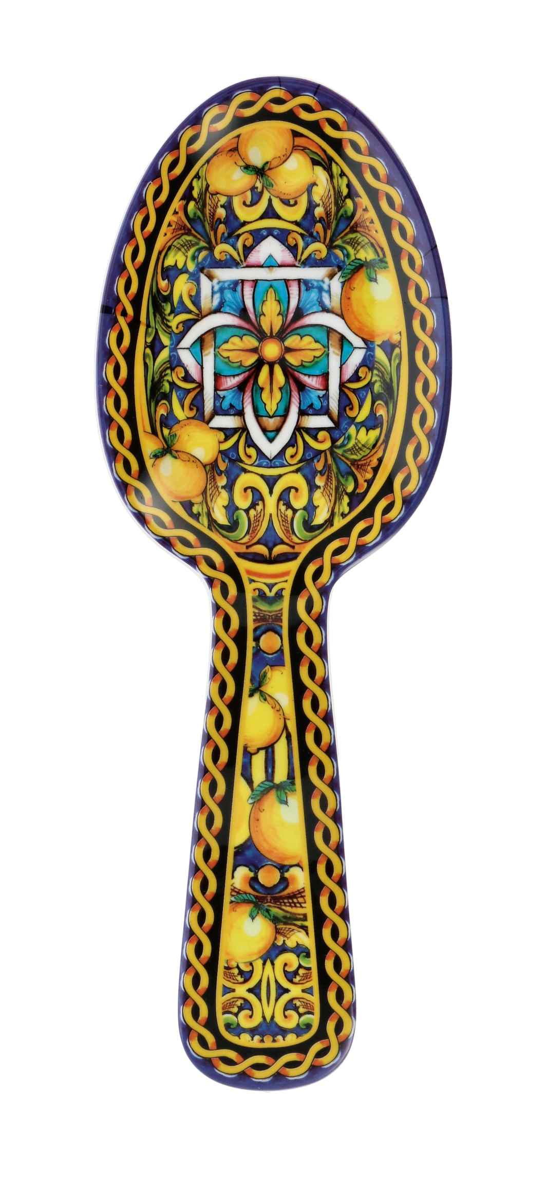 regalo italiano regalo italiano posa cucchiaio melamina lemon 10 x 28 cm h 3 cm giallo ean 8057586035218