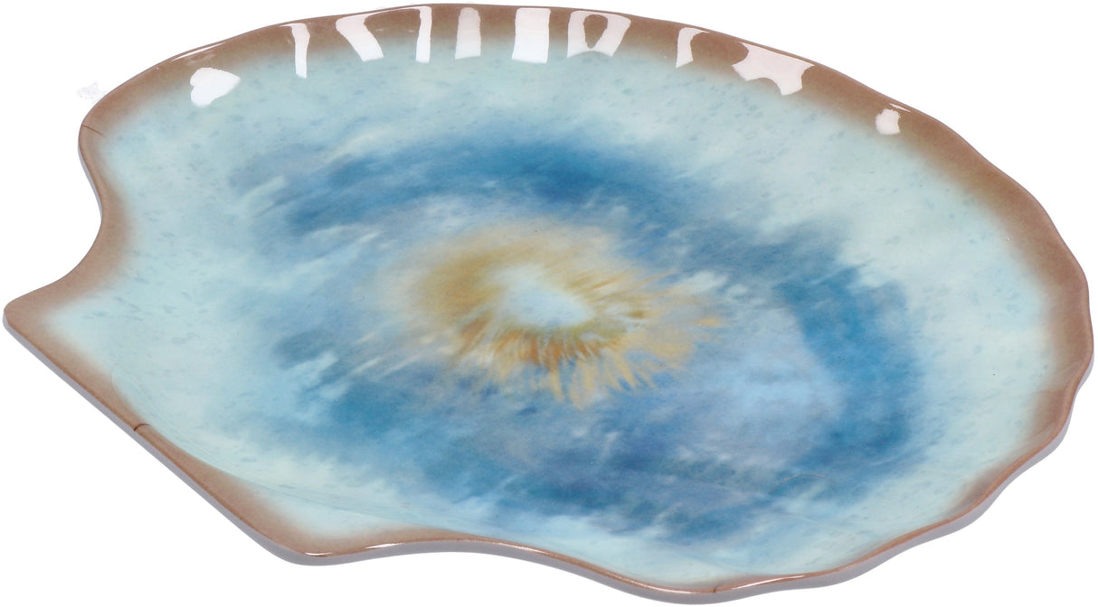 regalo italiano regalo italiano vassoio conchiglia melamina 25 x 22 cm ass grigio blu 1 pz ean 8057586035287