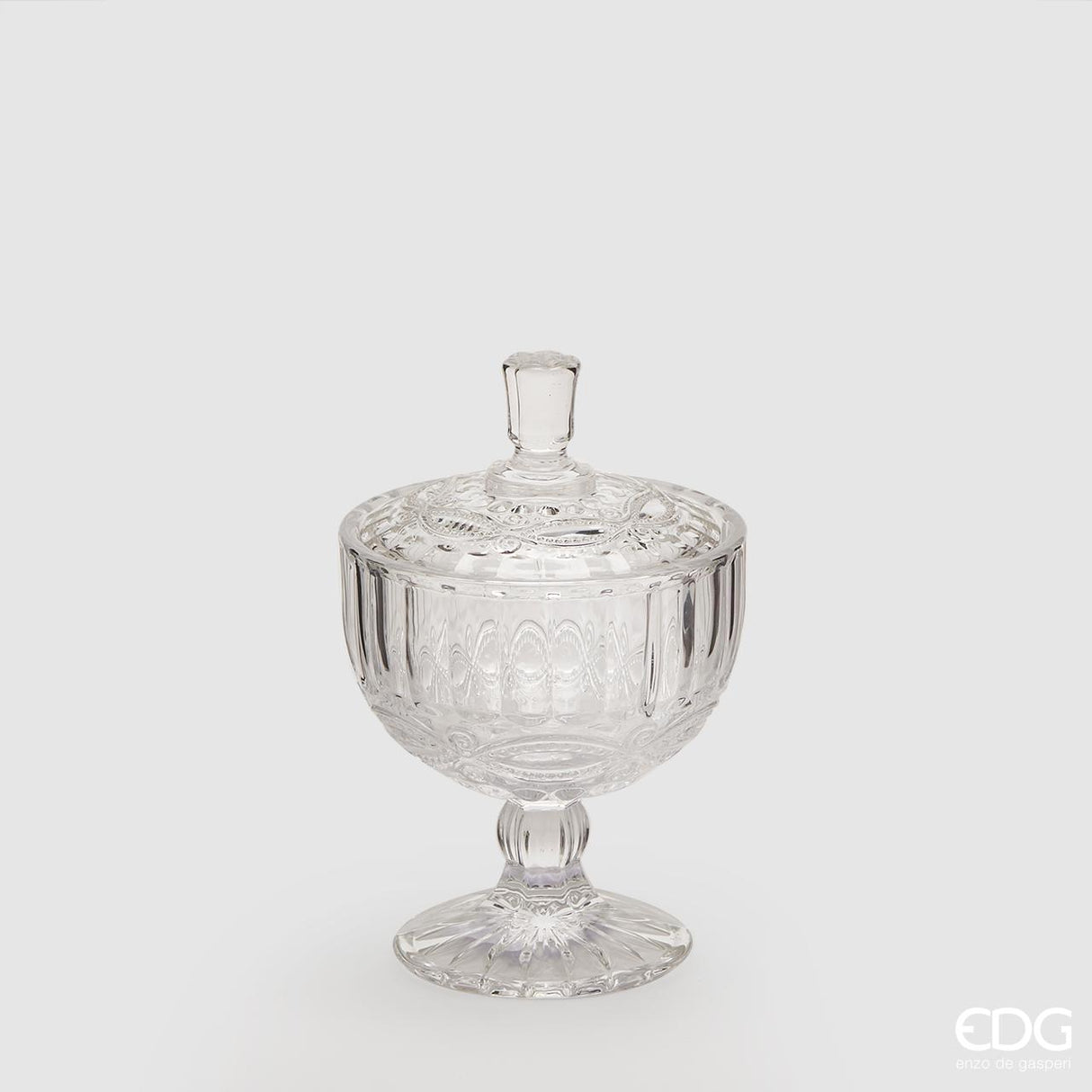 EDG Enzo De Gasperi Conteneur Cup Lines H15 D10 Naturel Transparent