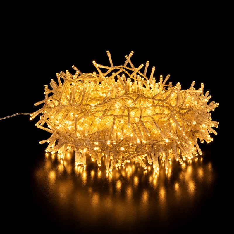 Ad Trend Chaîne Lumineuse 1500 MiniLED Fil Blanc Extérieur avec Minuterie et Contrôleur – Lumières de Noël