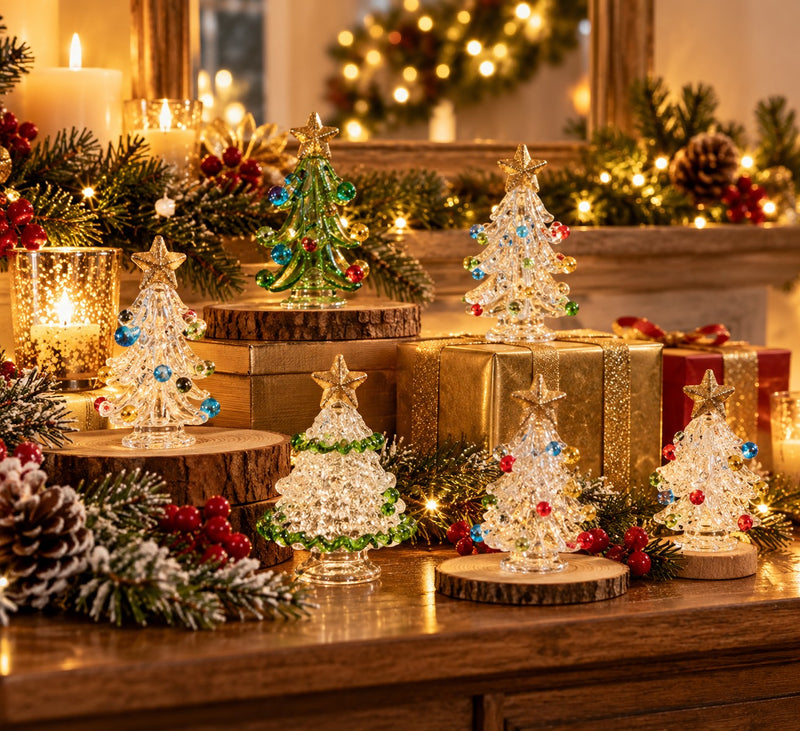 Ad Trend Mini Sapin de Noël Décoratif Assorti H6,5 x 5,5 cm 1 pcs – Décoration Noël