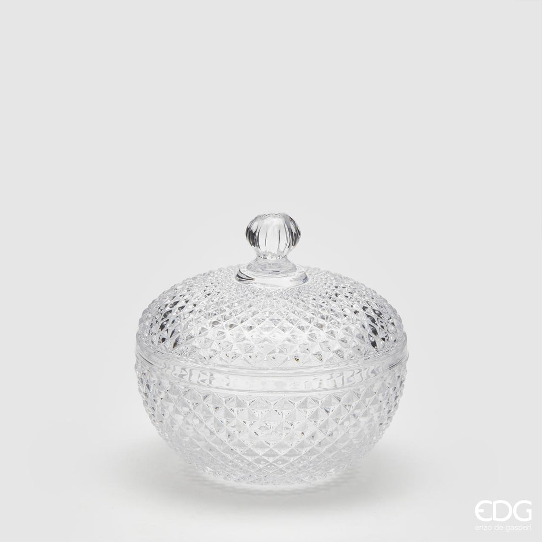 EDG Enzo De Gasperi Contenant Rond Rhombus H11 D12 Nature Transparent