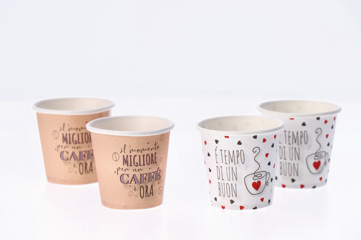 regalo italiano regalo italiano tazzine caffe carta ass 75 cl 50 pz bianco beige ean 8057586078284