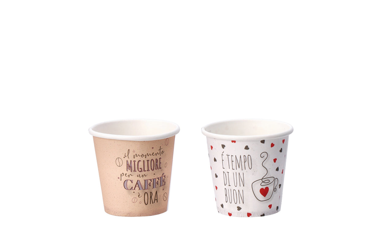 regalo italiano regalo italiano tazzine caffe carta ass 75 cl 50 pz bianco beige ean 8057586078284