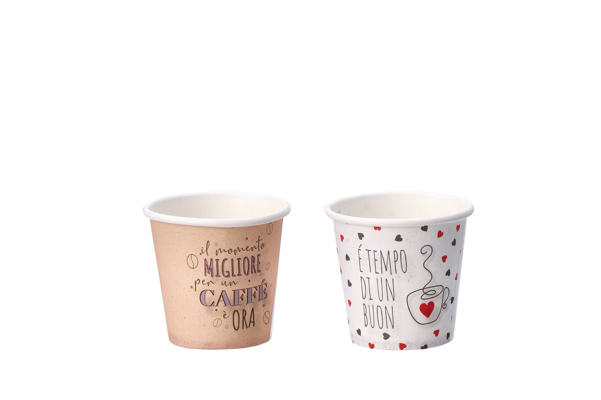 regalo italiano regalo italiano tazzine caffe carta ass 75 cl 50 pz bianco beige ean 8057586078284