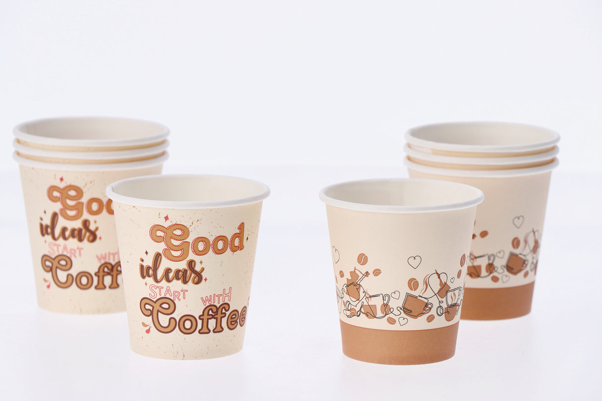 regalo italiano regalo italiano tazzine caffe carta ass 9 cl 50 pz beige ean 8057586078291