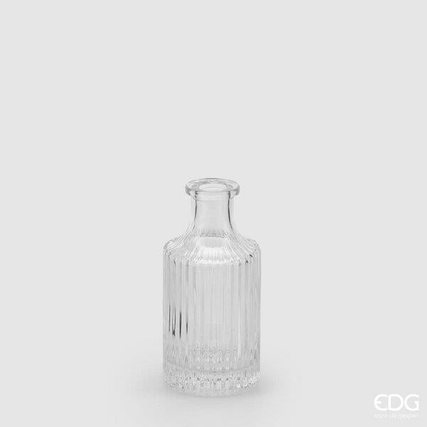 Vase EDG Enzo De Gasperi Bottle Lines H14 D7 C3 Naturel Transparent