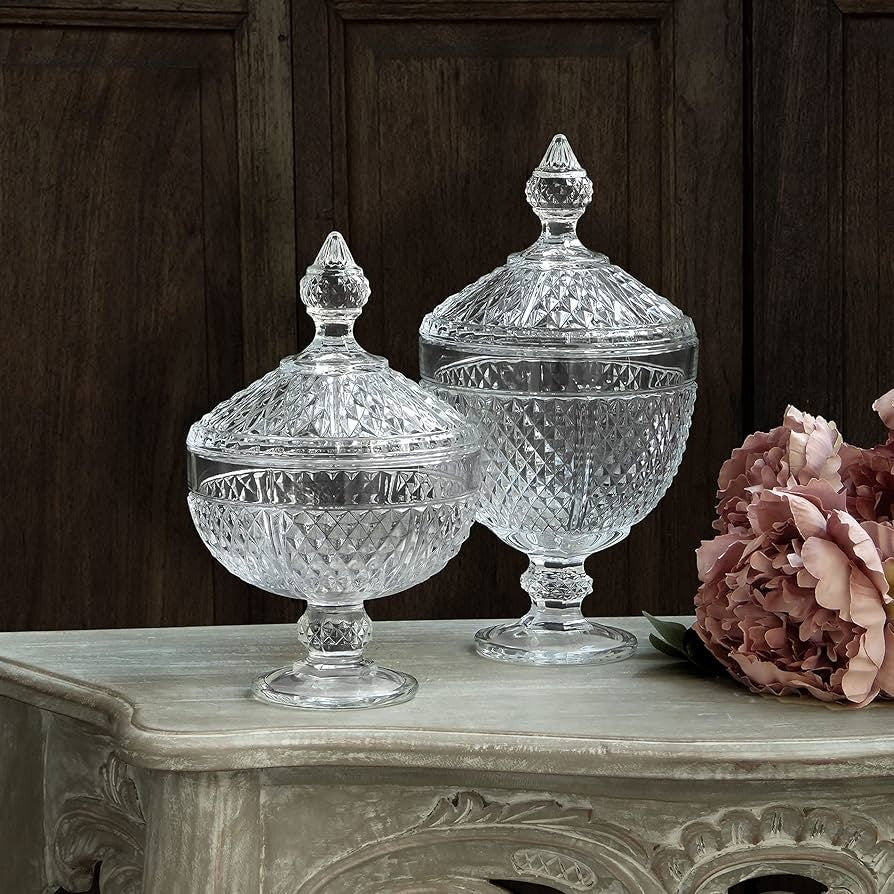 Potiche Pot à Tasse H 29 Cm P 15 Cm Naturel avec Boite