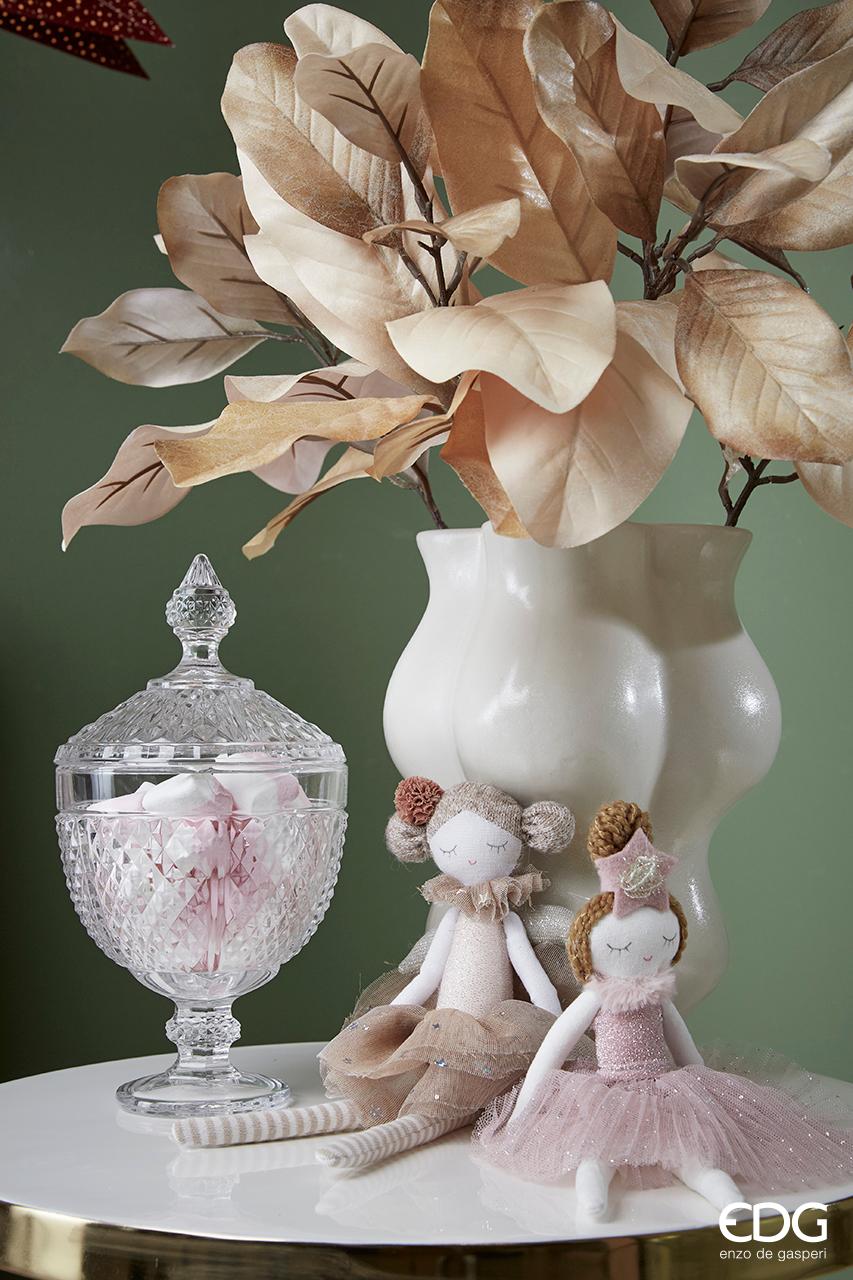 Potiche Pot à Tasse H 29 Cm P 15 Cm Naturel avec Boite