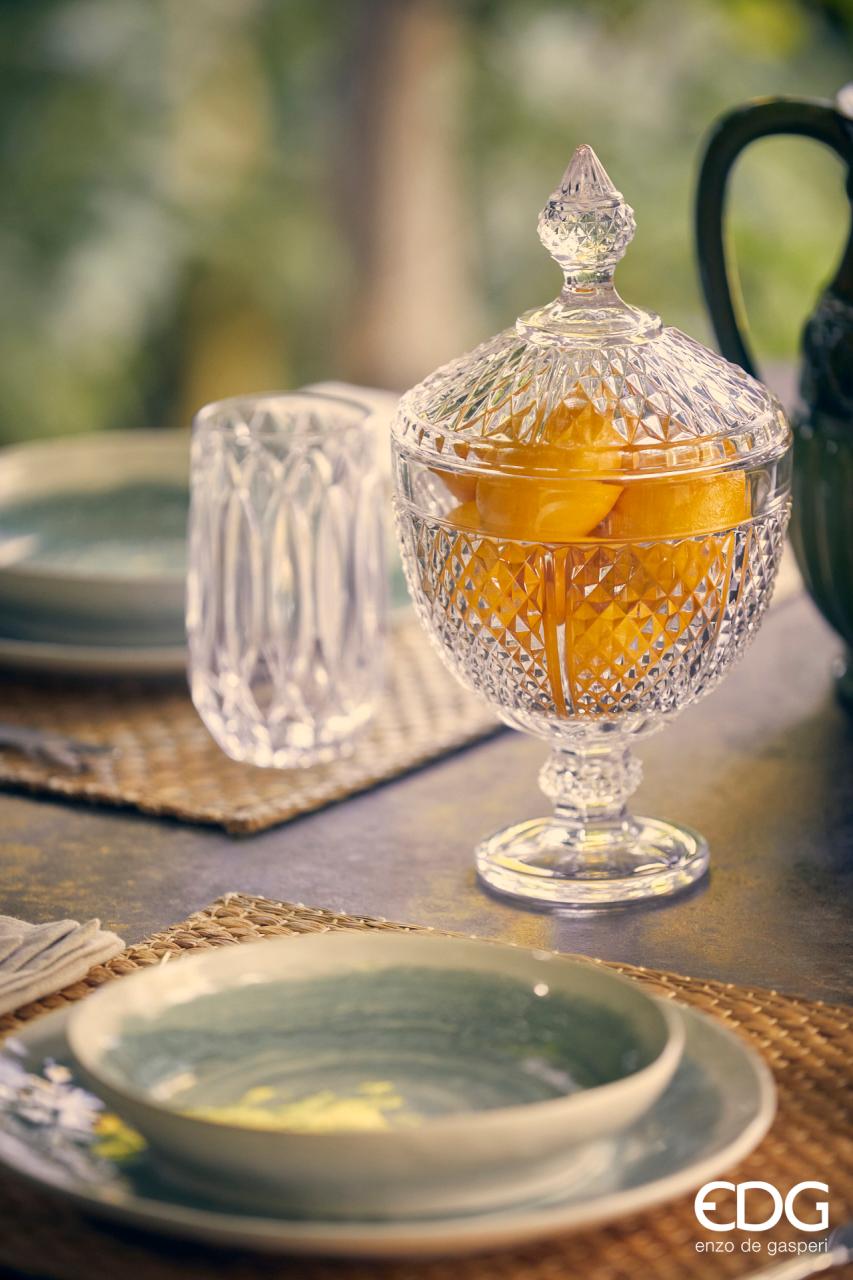 Potiche Pot à Tasse H 29 Cm P 15 Cm Naturel avec Boite