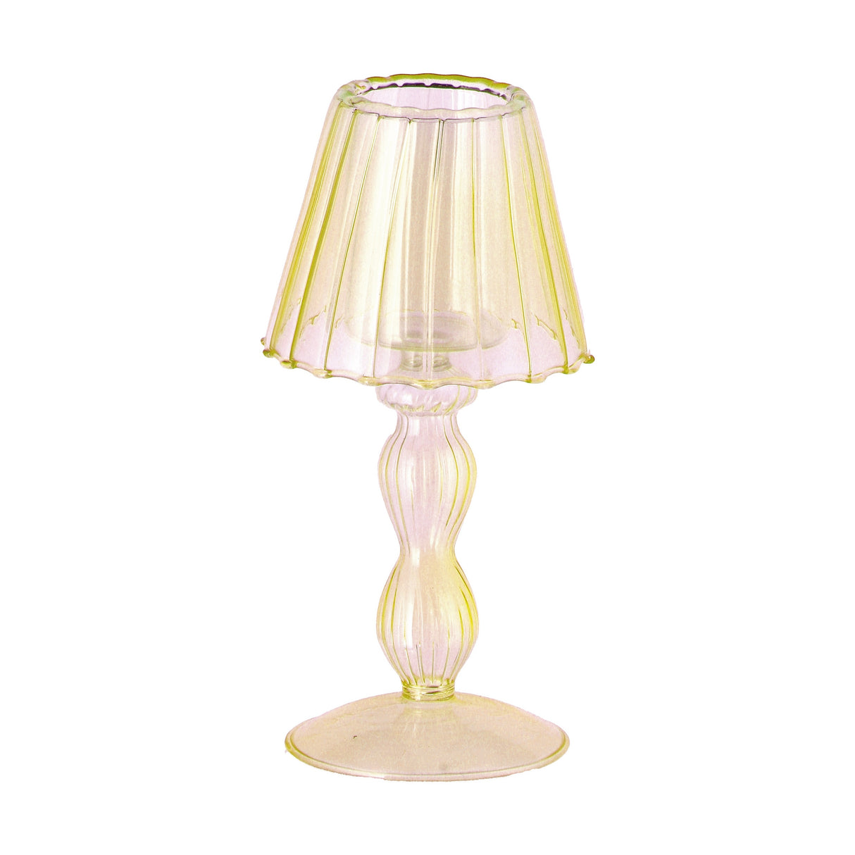 regalo italiano regalo italiano lampada porta tealight d 9 cm h 19 cm vetro rosa giallo verde blu 1 pz ean 8057586098909