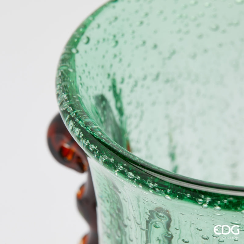 edg enzo de gasperi edg enzo de gasperi vaso corinto coppa h 35 cm l 225 cm l 18 cm vetro green ean 8059824456328