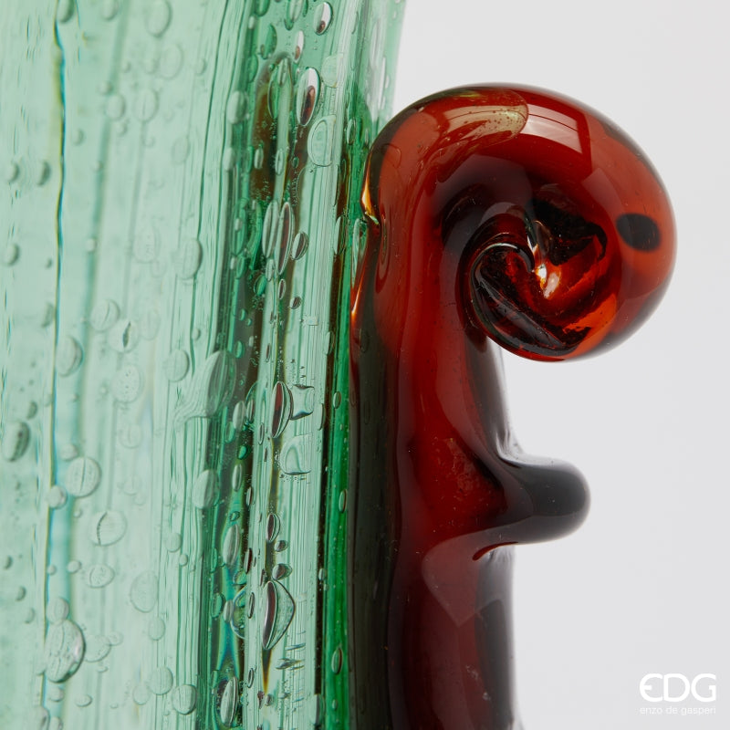 edg enzo de gasperi edg enzo de gasperi vaso corinto coppa h 35 cm l 225 cm l 18 cm vetro green ean 8059824456328