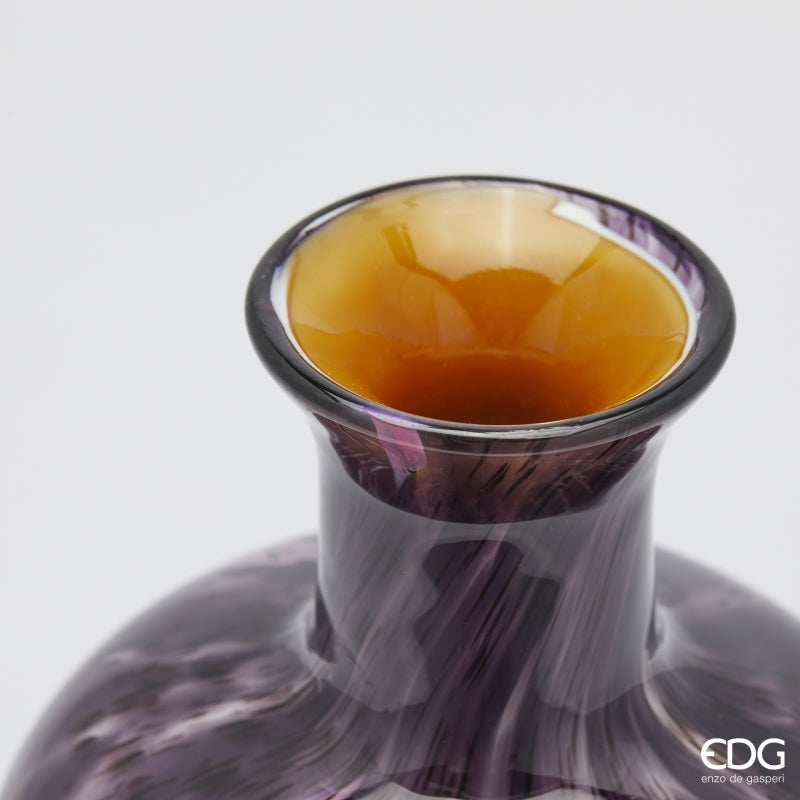 edg enzo de gasperi edg enzo de gasperi vaso macula bottiglia h 27 cm d 18 cm vetro pink ean 8059824456540