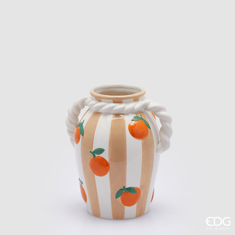 edg enzo de gasperi edg enzo de gasperi vaso arance h 22 d 16 cm ceramica green mix ean 8059824462336