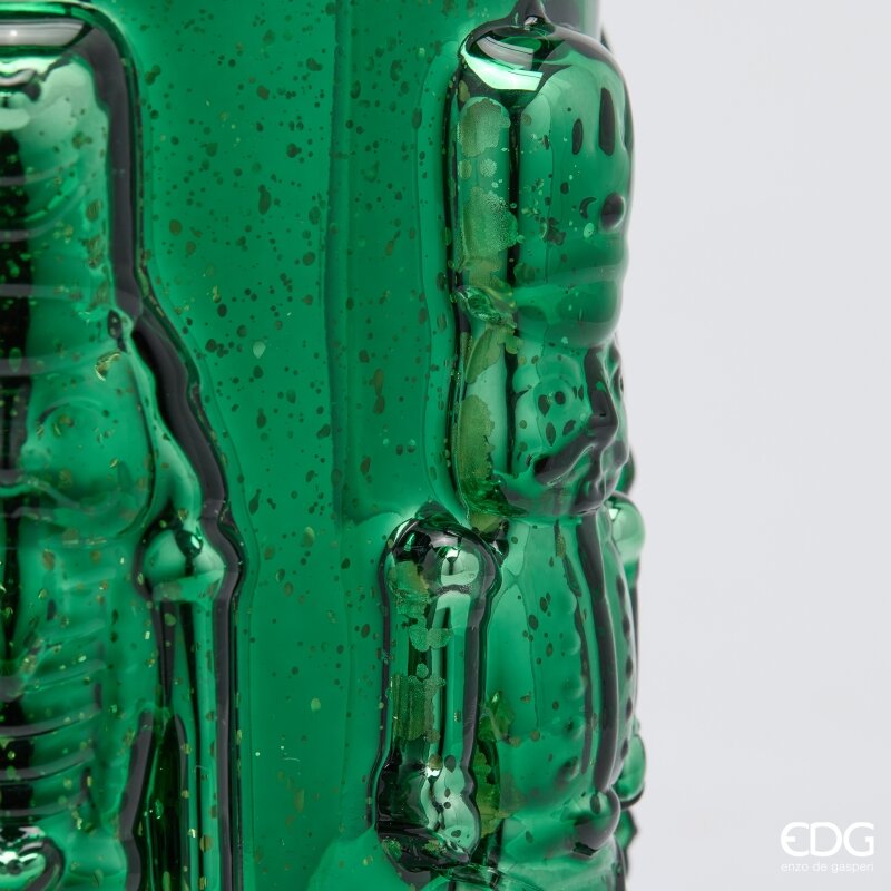 EDG Enzo De Gasperi Vaso Soldatino Cilindro Green H25 Ø15 cm – Décoration de Noël