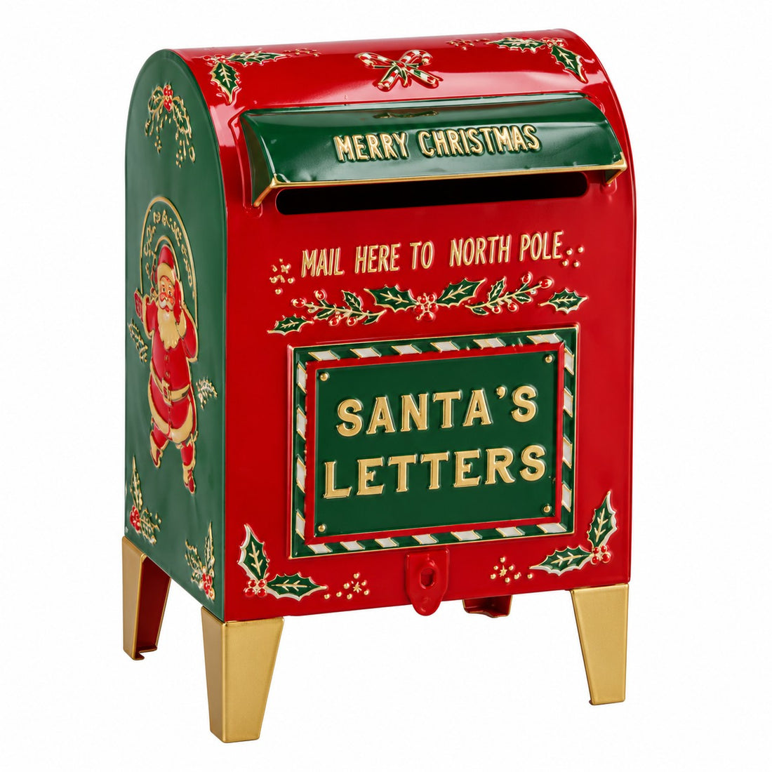 Ad Trend Boîte aux lettres de Noël en Fer 23x18xH35 cm – Décoration de Noël