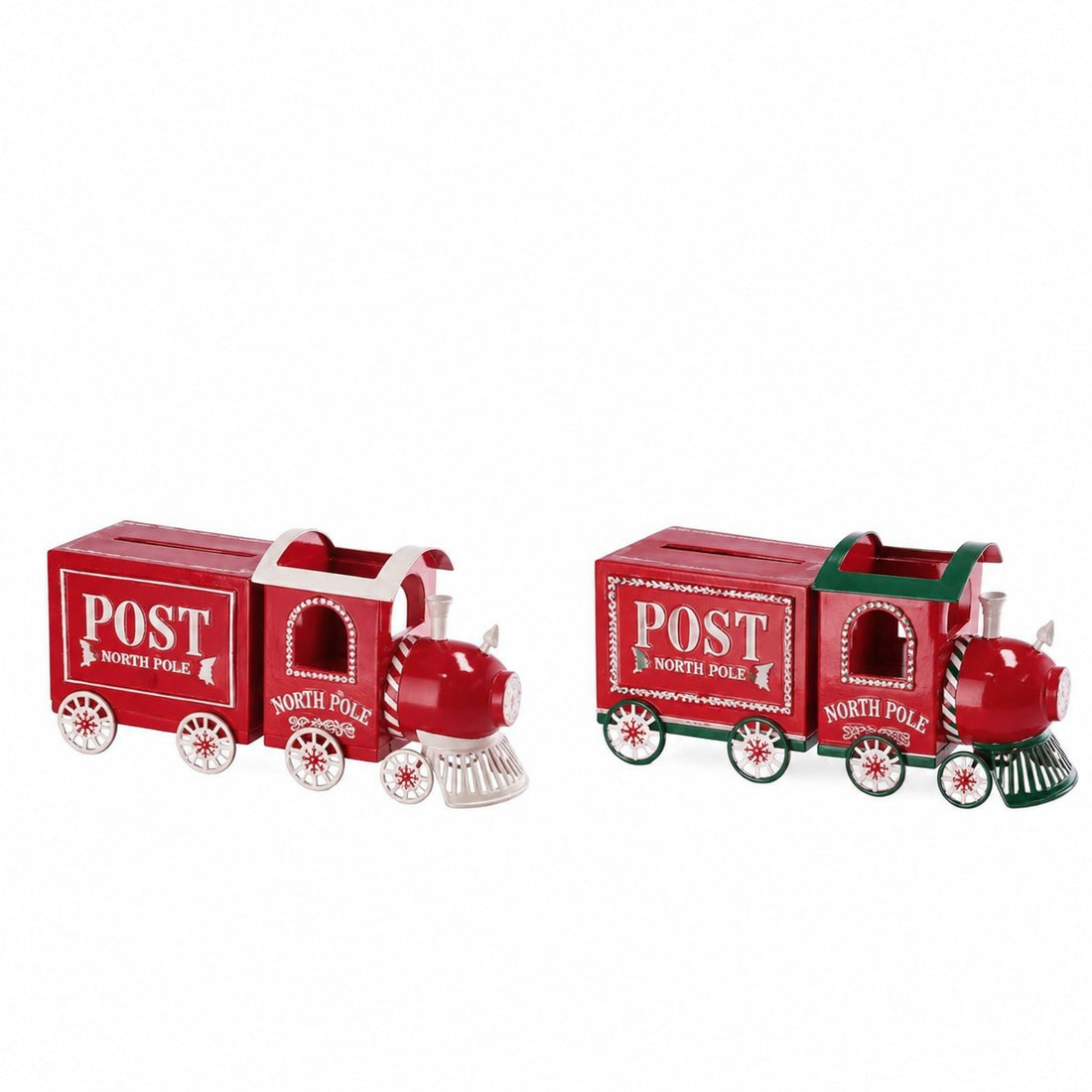 Ad Trend Train Décor Noël en Fer Assorti 46x15xH22 cm 1 Pcs – Décoration de Noël