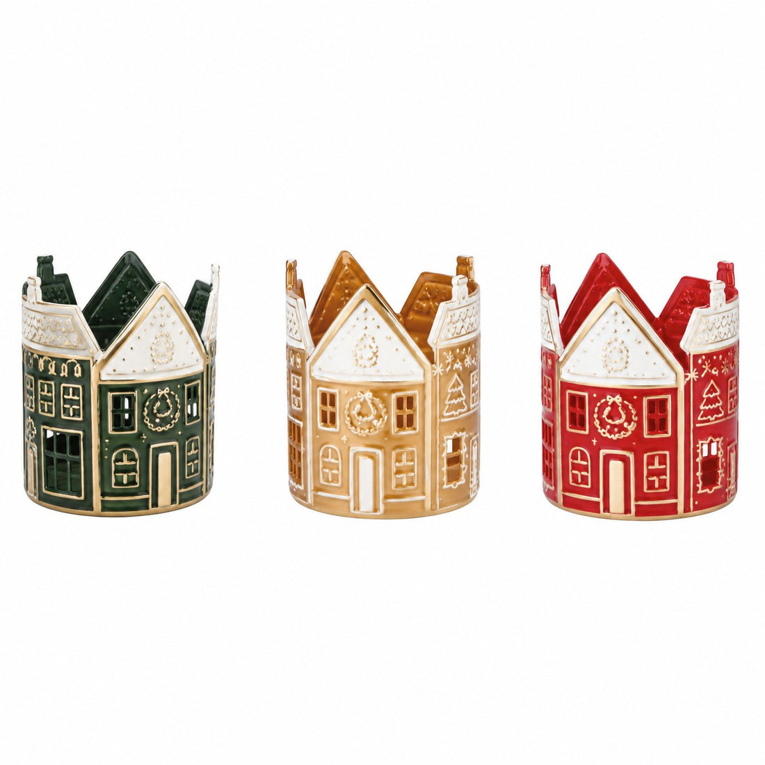 Ad Trend Mini Maison Décorative Noël en Fer Assortie 20x20xH25 cm 1 pcs – Décoration de Noël