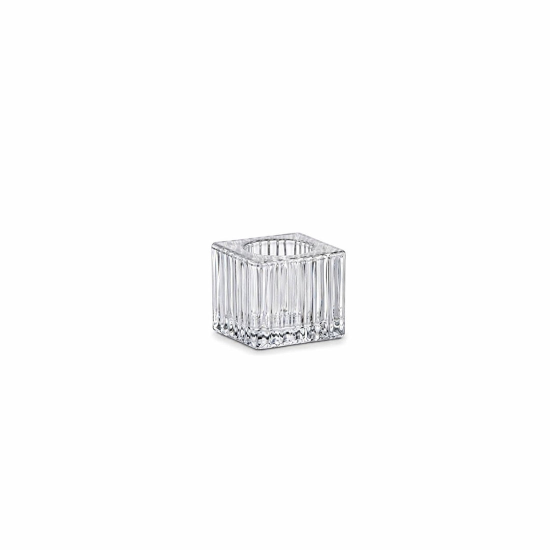 Ad Trend Porte-Bougie en Verre 4 x 4 Cm H 4 Cm – Idéal Dragée et Événements