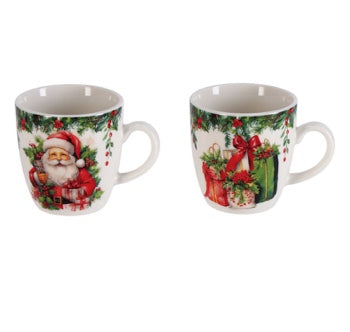 Ad Trend Set 2 Tasses Noël Ø6 cm – Tasses à Café Décoratives pour la Table de Noël